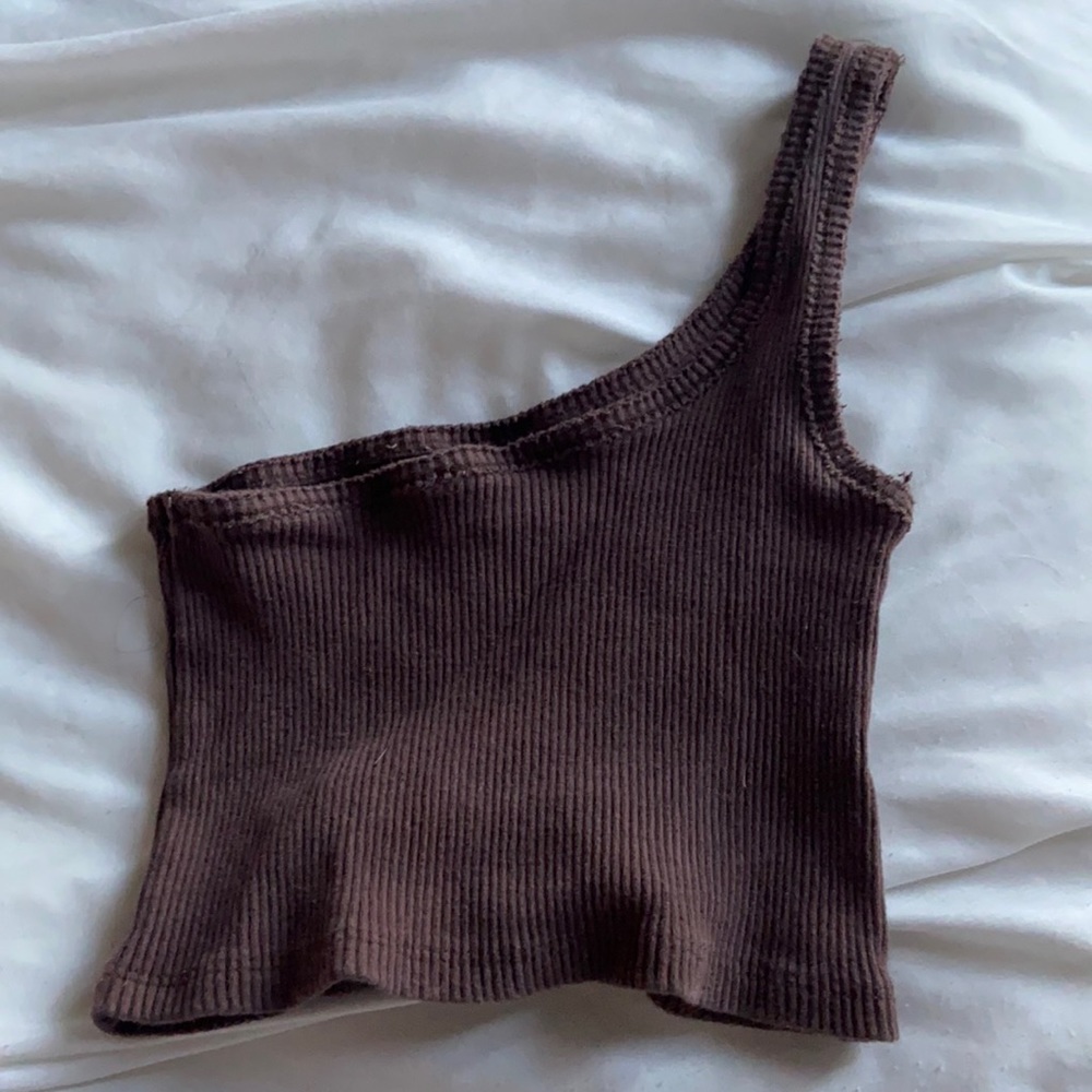 Brown crop top